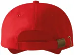 6-Panel-Baseballmütze, rot