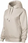 Bequemes Damen-Sweatshirt mit Kapuze, eisgrau