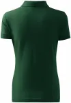 Damen einfaches Poloshirt, Flaschengrün