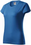 Damen einfaches T-Shirt, hellblau