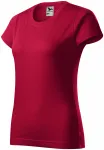 Damen einfaches T-Shirt, marlboro rot