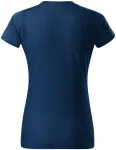 Damen einfaches T-Shirt, Mitternachtsblau