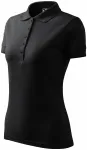Damen elegantes Poloshirt, Ebenholz Grau Damen elegantes Poloshirt, Ebenholz Grau