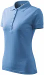 Damen elegantes Poloshirt, Himmelblau