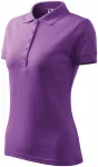 Damen elegantes Poloshirt, lila Damen elegantes Poloshirt, lila