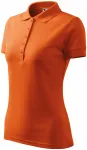 Damen elegantes Poloshirt, orange