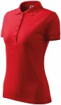 Damen elegantes Poloshirt, rot
