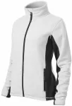 Damen Fleece-Kontrastjacke, weiß