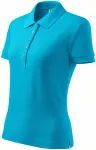 Damen Poloshirt, türkis