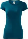 Damen Slim Fit T-Shirt, petrol blue