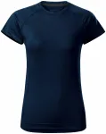 Damen-T-Shirt für den Sport, dunkelblau