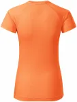 Damen-T-Shirt für den Sport, Neon Mandarine