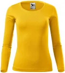 Damen T-Shirt mit langen Ärmeln, gelb