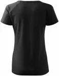 Damen T-Shirt mit Raglanärmel, schwarz