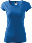Damen T-Shirt mit sehr kurzen Ärmeln, hellblau