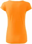 Damen T-Shirt mit sehr kurzen Ärmeln, Mandarine