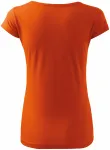 Damen T-Shirt mit sehr kurzen Ärmeln, orange