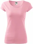 Damen T-Shirt mit sehr kurzen Ärmeln, rosa