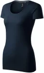 Damen T-Shirt mit Ziernähten, ombre blau Damen T-Shirt mit Ziernähten, ombre blau