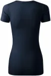 Damen T-Shirt mit Ziernähten, ombre blau