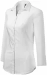 Damenbluse mit langen Ärmeln, weiß