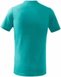Das einfache T-Shirt der Kinder, smaragdgrün