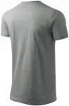Das einfache T-Shirt der Männer, dunkelgrauer Marmor