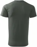 Das einfache T-Shirt der Männer, dunkler Schiefer