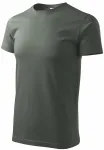 Das einfache T-Shirt der Männer, dunkler Schiefer Das einfache T-Shirt der Männer, dunkler Schiefer