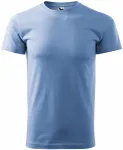 Das einfache T-Shirt der Männer, Himmelblau