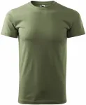 Das einfache T-Shirt der Männer, khaki