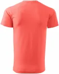 Das einfache T-Shirt der Männer, koralle