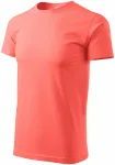 Das einfache T-Shirt der Männer, koralle