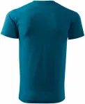 Das einfache T-Shirt der Männer, petrol blue