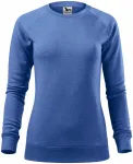 Einfaches Damen-Sweatshirt, blauer Marmor