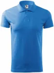 Einfaches Herren Poloshirt, hellblau