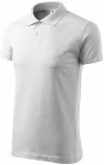 Einfaches Herren Poloshirt, weiß