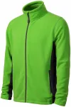 Fleece-Kontrastjacke für Herren, Apfelgrün
