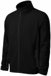 Fleece-Kontrastjacke für Herren, schwarz