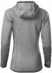 Frauen Sport-Sweatshirt, dunkelgrauer Marmor