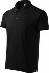 Gröberes Poloshirt für Herren, schwarz