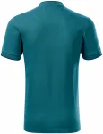 Herren-Poloshirt mit Bomberkragen, petrol blue