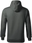 Herren Sweatshirt mit Kapuze ohne Reißverschluss, dunkler Schiefer
