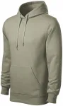 Herren Sweatshirt mit Kapuze ohne Reißverschluss, helles Khaki