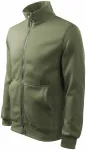 Herren Sweatshirt ohne Kapuze, khaki