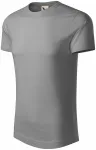 Herren T-Shirt aus Bio-Baumwolle, altes Silber