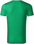 Herren-T-Shirt aus strukturierter Bio-Baumwolle, Grasgrün