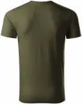 Herren-T-Shirt aus strukturierter Bio-Baumwolle, military