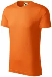 Herren-T-Shirt aus strukturierter Bio-Baumwolle, orange