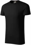 Herren-T-Shirt aus strukturierter Bio-Baumwolle, schwarz